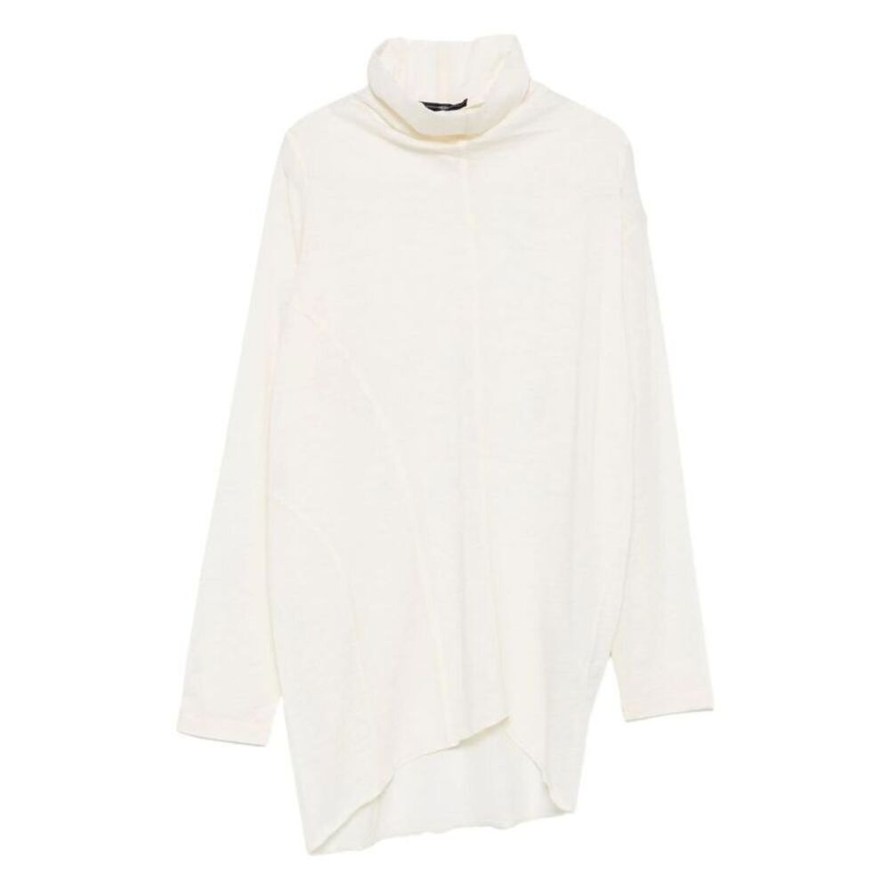 HIGH Women's Oversized V-Neck Knit Sweater Women WHITE Sweaters & Knitwear